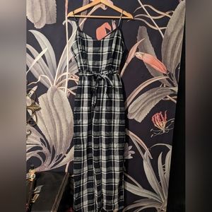 American Eagle Plaid Romper